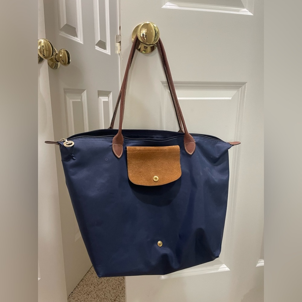 Navy blue Longchamp Le Pilage Original Large